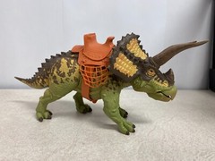 2017 Primal Clash Dino Commander Triceratops Figure Lanard with saddle Dinosaur