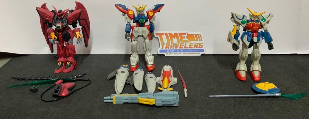 Mobile Suit Gundam Wing – Lot Of 3 – Incomplete – XXXG-O1S, XXXG-OOWO, OZ-13MS