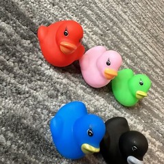 Rubber Duck Mini Lot Of 5 Decor Car Home Office Cute Ornament Cute Ducky 1.25 in