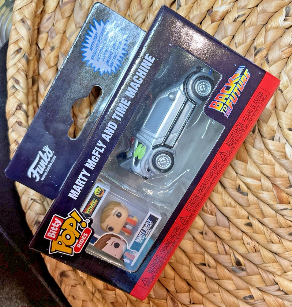Funko Bitty POP! Rides Back To The Future #85521 Marty McFly & Time Machine -New