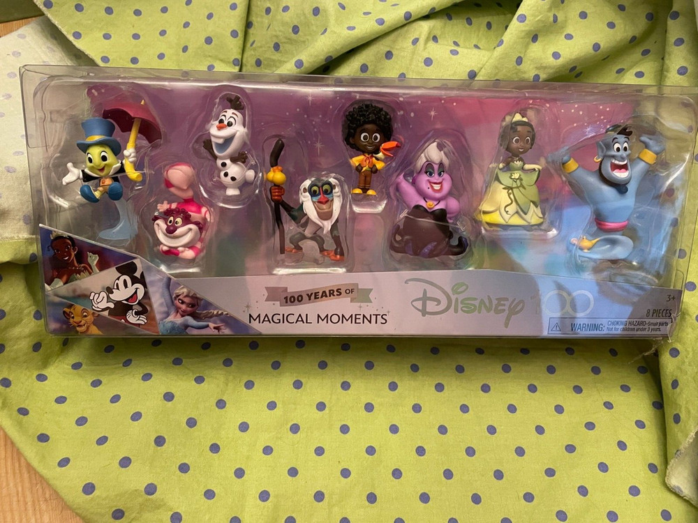 Disney 100 Celebration Figure Pack 100 Years of Magical Moments Olaf Genie Tiana
