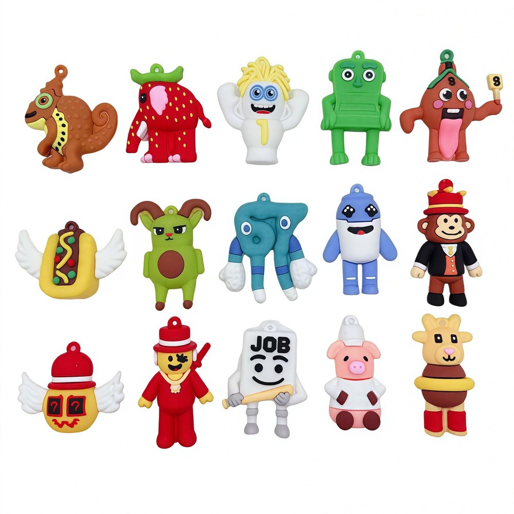 15PCS Italian Brainrot Steal a Brainrot 67 Toys, 1.8″ Brain Rot Action Figure, V