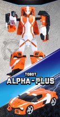 Tobot V Galaxy Detectives Alpha-Plus Transforming Sports Car Robot Figure Toy