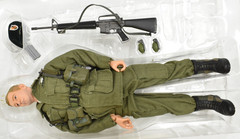 Vietnam Green Berets Col. Mike Kirby 1/6 Figure Played By John Wayne Incomplete