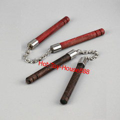 1/6 Chinese Kung Fu Shaolin Staff Nunchaku Three-section Cudgel 12” Figure Body