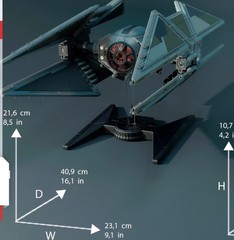Star Wars 1/32 Scale Tie Fighter Tie Avenger W Cockpit Model Kit Custom 3d
