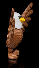 3D Printed Eagle Figurine – Handcrafted Bald Eagle Statue with Spread Wings