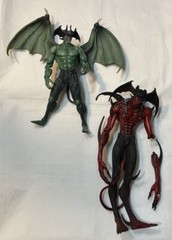 Vintage Fewture Devilman Tribal Amon Go Nagai 10” Figure Lot Anime Manga
