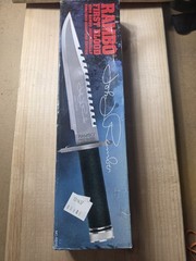 New Rambo First Blood John Rambo Fixed Blade Knife #4829 of 5000