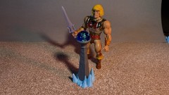 GITD Custom Castle Grayskull Orb and Tall Holder by He-Bro