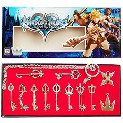 KEYBLADE WEAPON Kingdom Hearts 12 Pcs. Necklace Set (Video Games Charm Pendant)