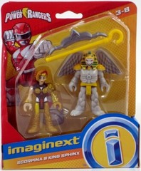 FP Imaginext Power Rangers SCORPINA & KING SPHINX 3 inch Figures MMPR NEW