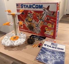 Starcom Starbase Station 100% complete with BOX & Stickers SGT. MAJ. Bull Gruff