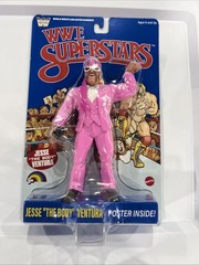 WWE Superstars LJN Jesse Ventura Exclusive Blue Card Retro SERIES 2 In Hand