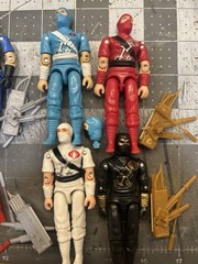 Gi Joe Estrela Cobra De Hielo Gelo, Satan, Viper And Ku Storm Shadow Blackmajor