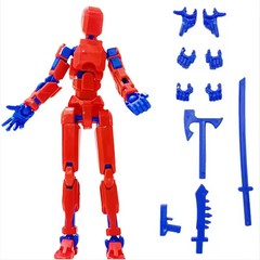 MULTI Titan 13 Action Figures T13 Figure 3D Printed Multi-Jointed Movable Lucky