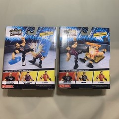 WWE Knuckle Crunchers CM Punk + Dominik Mysterio Lot 2 NIB Mattel Figures