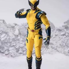 With Box Marvel Legend Wolverine 6 Inch Yellow Suit Deadpool Action Figure Toy