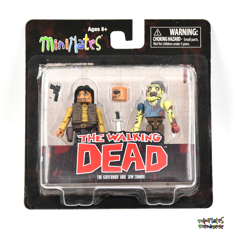 Walking Dead Minimates TRU Toys R Us Wave 4 The Governor & Jaw Zombie