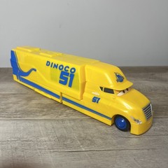 Disney Pixar Cars Cruz Ramirez #51 Dinoco Transporter Hauler Semi Truck Play Set