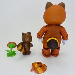 Super Mario Bro Movie TANOOKI 2.5 & 5” Action Figures Jakks Pacific Toys Raccoon
