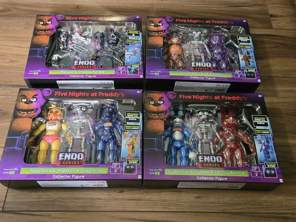 FNAF Endo Series 2 FULL SET Freddy Bonnie Chica Foxy Mangle Jazwares New In Box