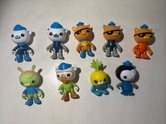 Octonauts Figures Lot of 9 Fisher-Price 2010 Captain Barnacles Kwazii Peso