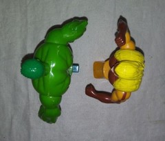 2001 Marvel Punching Toys Hulk Sabertooth by MAXX X-Men