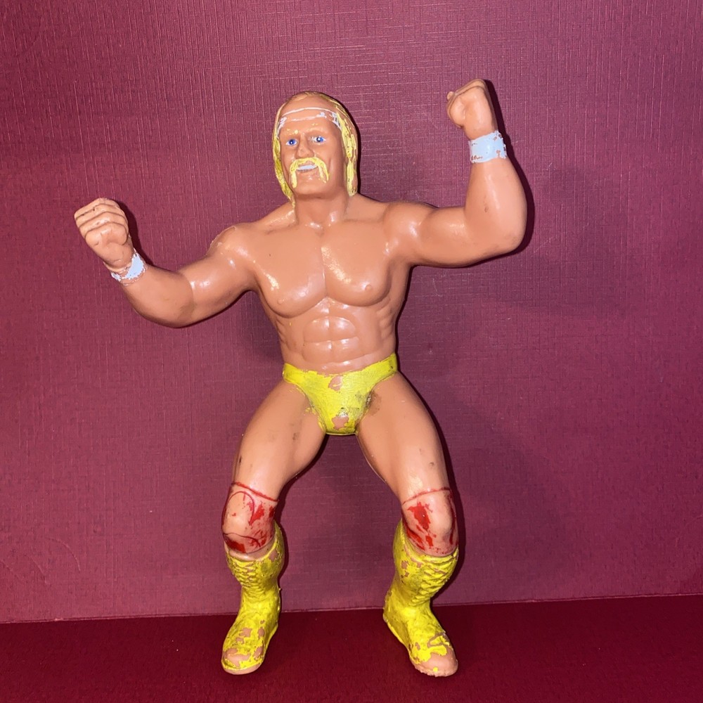 Vintage 1984 Hulk Hogan WWF LJN Titan Sports Action Figure Rubber Wrestler