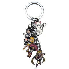 SAILOR MOON PLUTO & ARTEMIS Sailor Moon 1 in. 5 Pcs. Key Chain Set