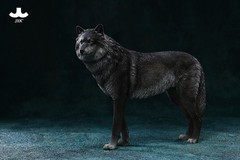 JXK 1/6 Arctic Wolf Model Canis Lupus Arctos Simulated Animal Model Ornament Toy