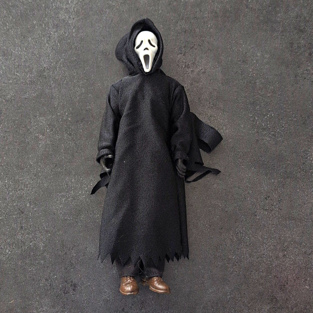 Ghostface Scream Action Figure Black Robe w/ Clothes (Plastic/Fabric)
