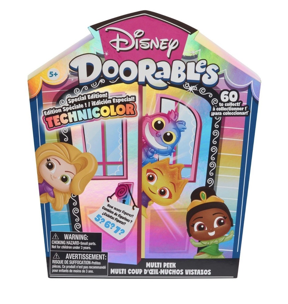 Just Play Disney Doorables Multi Peek Technicolor Takeover, 1.5-inch Collectible