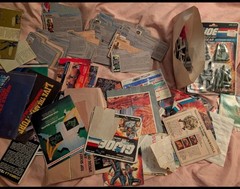 Vintage GI Joe ARAH Info Cards, Paperwork, Vehicle Blueprints.