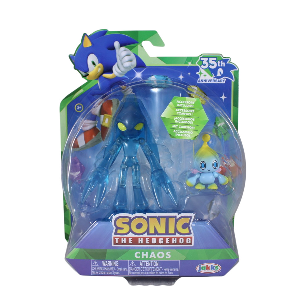 Jakks Pacific Sonic the Hedgehog Chaos w/Chao 4″ 35th Anniversary Action Figure