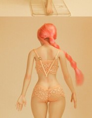 UDDOLL 1/6 Female Microemulsion Thick Leg Finger Bone Seamless Silicone Body Toy