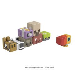 Minecraft Legends Skeleton Action Figure Mob Head Minis Toy Pixelated Design