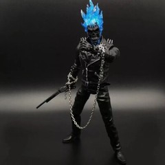 Ghost Rider Johnny Blaze 9″ Action Figure w/Exchangeable Head & Gun BULK PACK