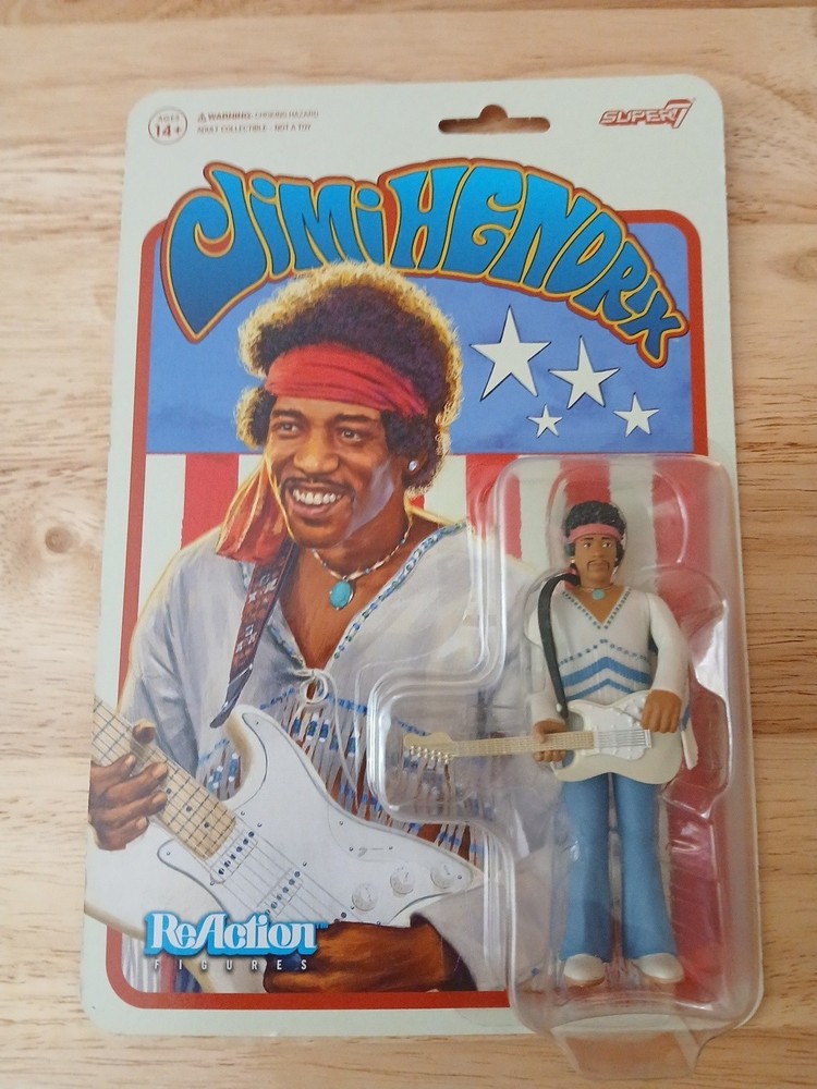 NEW Super7 JIMI HENDRIX Festival 3.75 Inch Tall ReAction Action Figure woodstock