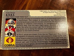 Vintage 1980’s G.I. Joe File Cards you pick