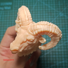 1:6 1:12 1:18 Goat Sheep Animal Head Sculpt for 12” 6” 3.75”Action Figure Bod