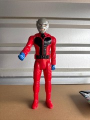 Action Figure Red Black Suit Silver Helmet Blue Gloves Plastic
