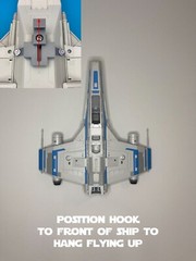 Starship Wall Mount for Star Wars Vintage Collection E-Wing Fighter Ahsoka VC341