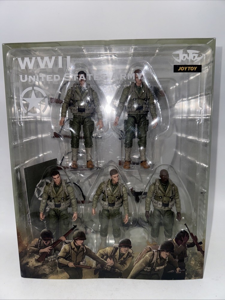 JOYTOY US 1/18 Soldiers Action Figure Lot WW II US Troopers United States Army