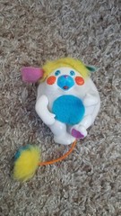 Vintage 3″ Mini Pocket Popple 1986 Mattel White Plush Figure Popples Puffball