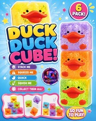 🐤🐤🧊 Duck Duck Cube! Squishy Sensory Toy 6pack | Multiple Colors | Viral | New
