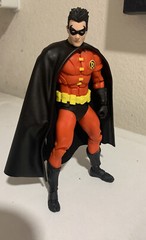 Custom Mcfarlane Batman Robin Tim Drake Wired Cape dc multiverse not fIGURE