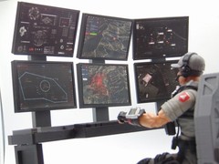 Custom 1/12 Scale Surveillance Command Center Computer Station Screen Upgrades
