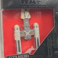 Star Wars Black Series Titanium Y-Wing Ship Vehicle 3″ Figure 08 Hasbro 2015 New