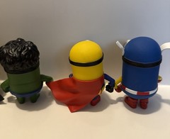 6 Despicable Me Minions Figures Batman Spiderman Hulk Thor Superman Capt America
